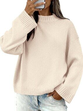 Cozy Fall Sweater for Women | Crewneck Loose Fit Winter Fashion Essential